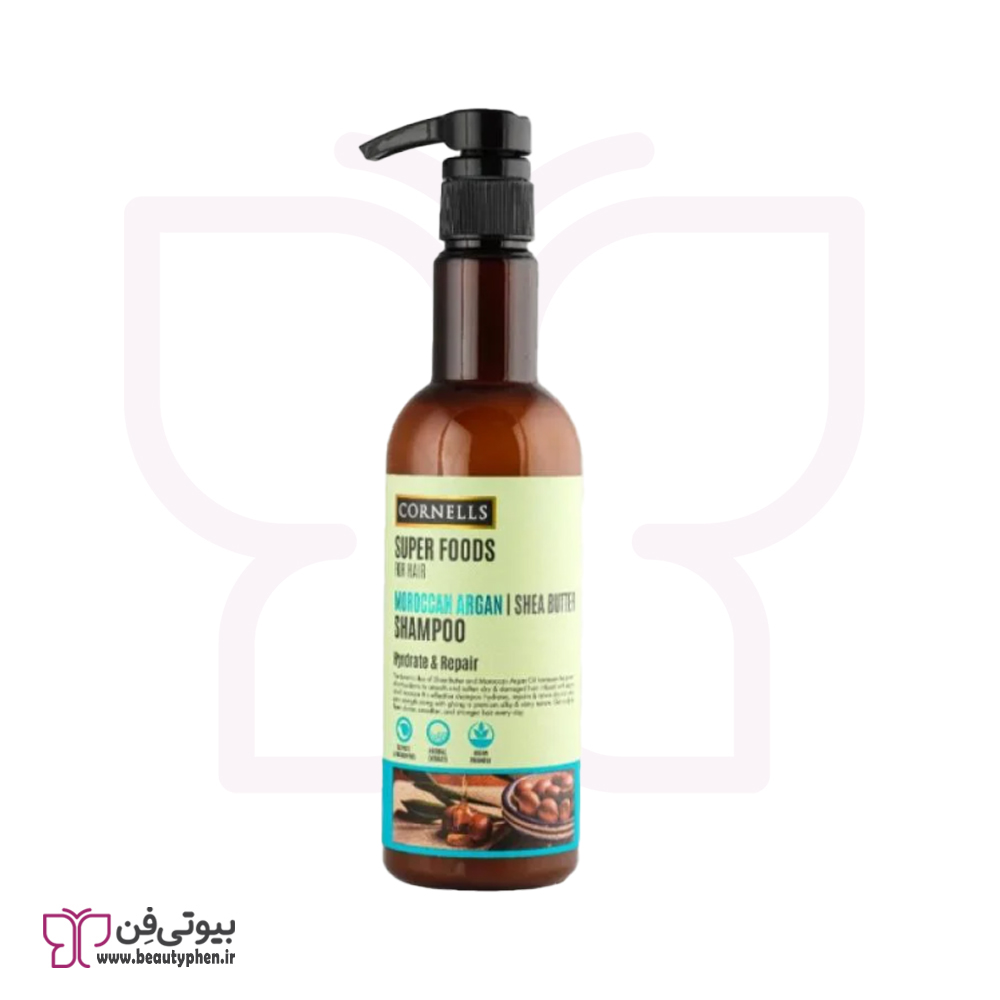 شامپو روغن آرگان و کره شی مراکشی کرنلز
