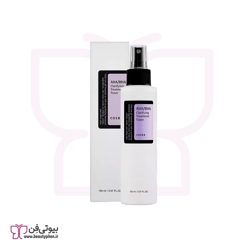 تونر لایه بردار و روشن کننده پوست AHA/BHA کوزارکس