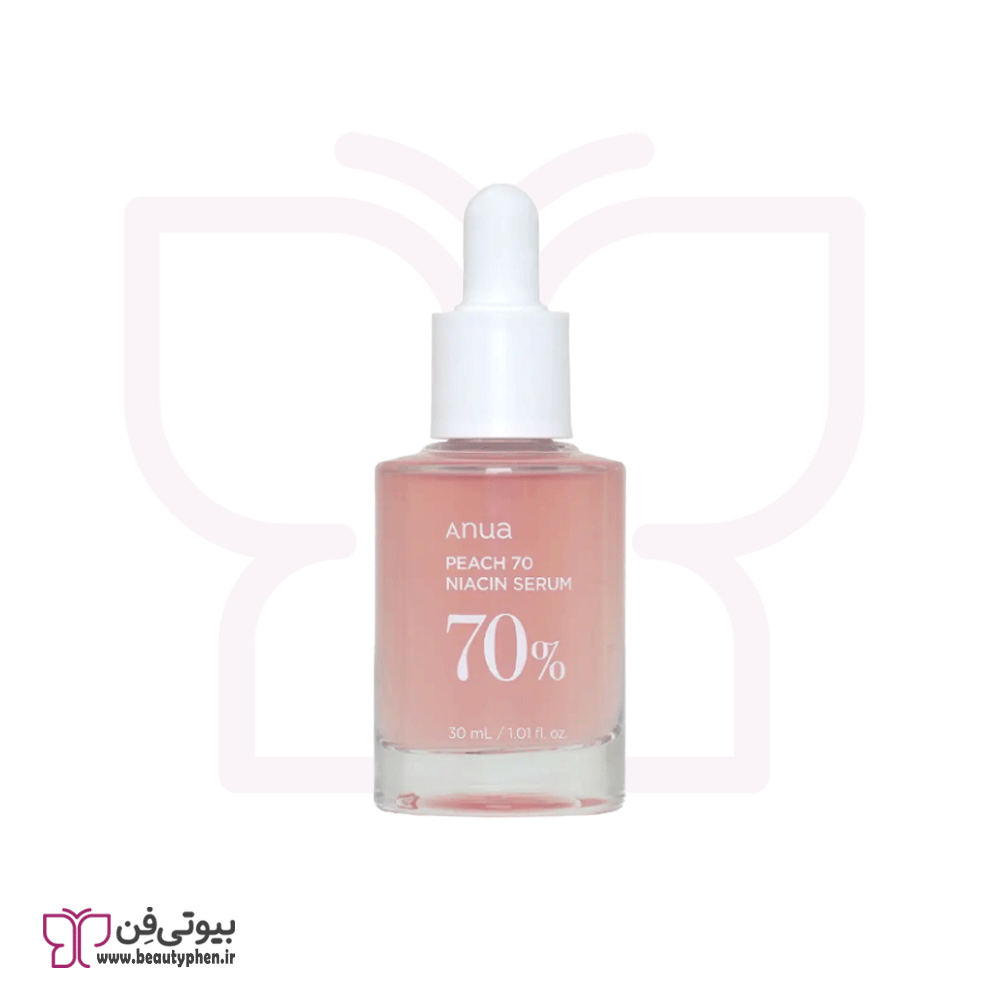 سرم روشن‌کننده نیاسین و هلو ۷۰٪ انوا